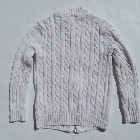 L.L.Bean Sweater 6X-7 cardigan full zip Girls Boys Kids 100% Cotton ll bean - Picture 12 of 12